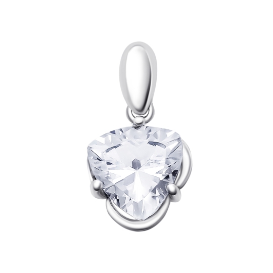 Подвеска из серебра с фианитом