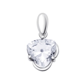 Подвеска из серебра с фианитом