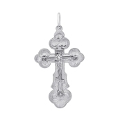 Подвеска-крест из серебра