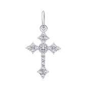 Подвеска из серебра с фианитами