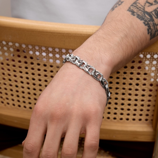 Браслет из серебра плетения 