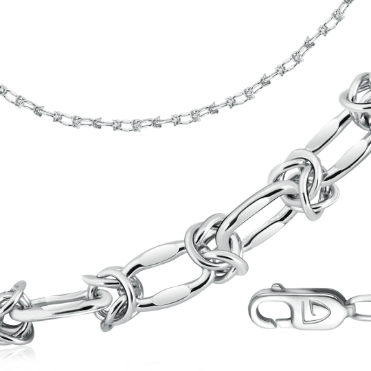 Браслет из белого золота плетения 