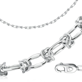 Цепь из белого золота плетения 