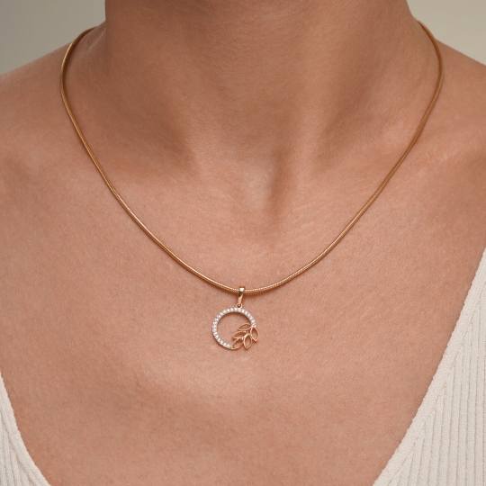 Подвеска из золота с фианитами