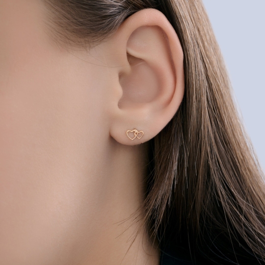 Серьга одиночная из золота