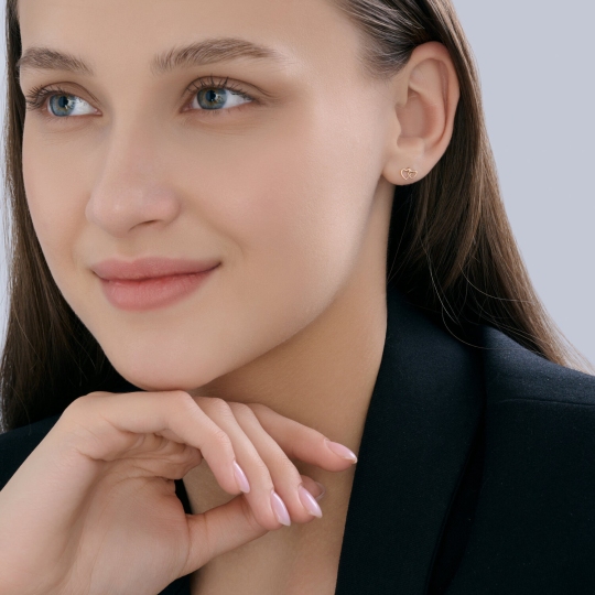 Серьга одиночная из золота