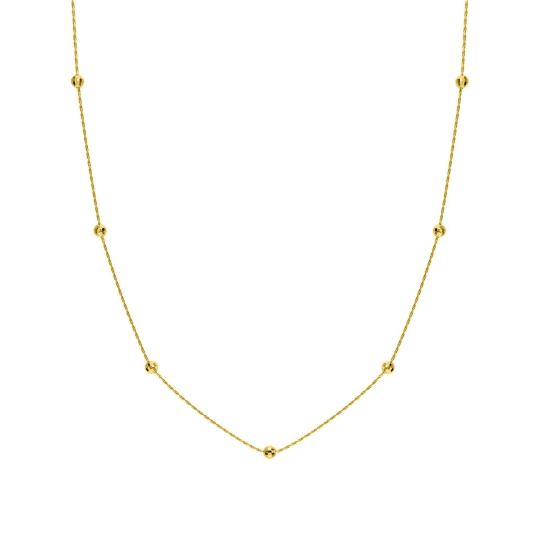 Колье из лимонного золота