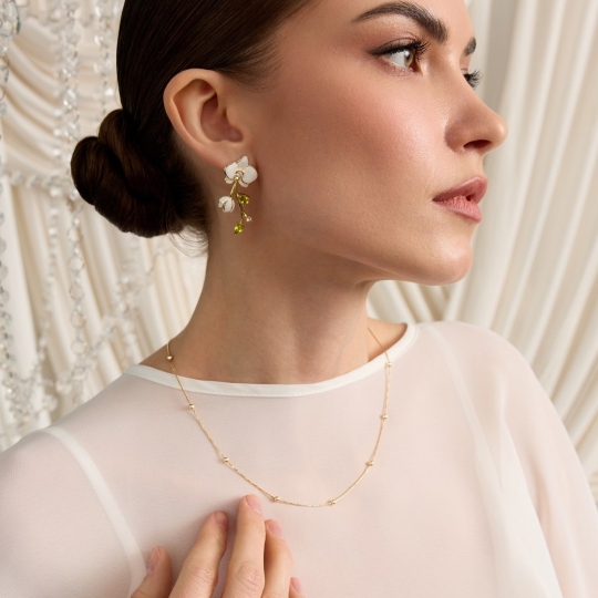 Колье из лимонного золота