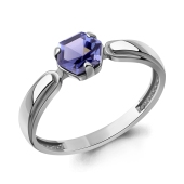 Кольцо из серебра с ювелирным кристаллом