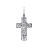 Подвеска-крест из серебра