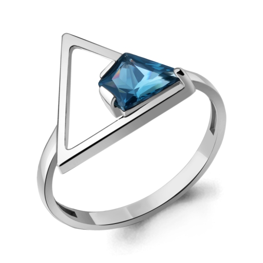 Кольцо из серебра с ювелирным кристаллом