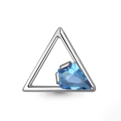 Подвеска из серебра с ювелирным кристаллом