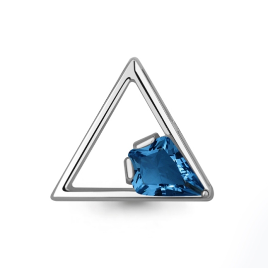 Подвеска из серебра с ювелирным кристаллом