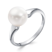 Кольцо из серебра с жемчугом