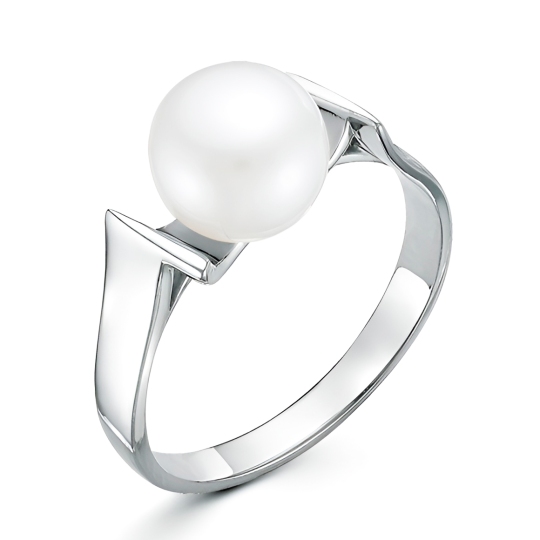 Кольцо из серебра с жемчугом