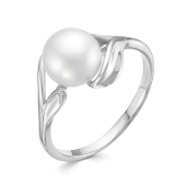 Кольцо из серебра с жемчугом