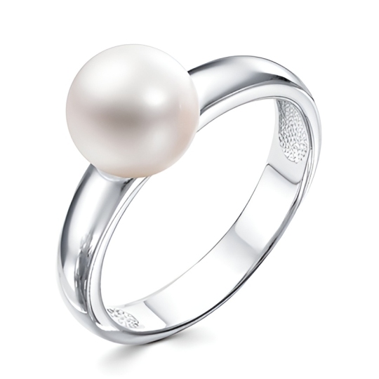 Кольцо из серебра с жемчугом