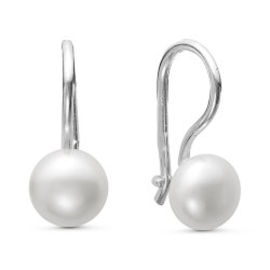 Серьги из серебра с жемчугом