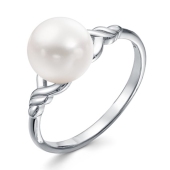 Кольцо из серебра с жемчугом