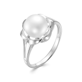 Кольцо из серебра с жемчугом