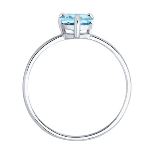 Кольцо из серебра с топазом