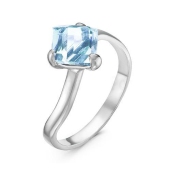 Кольцо из серебра с ювелирным кристаллом