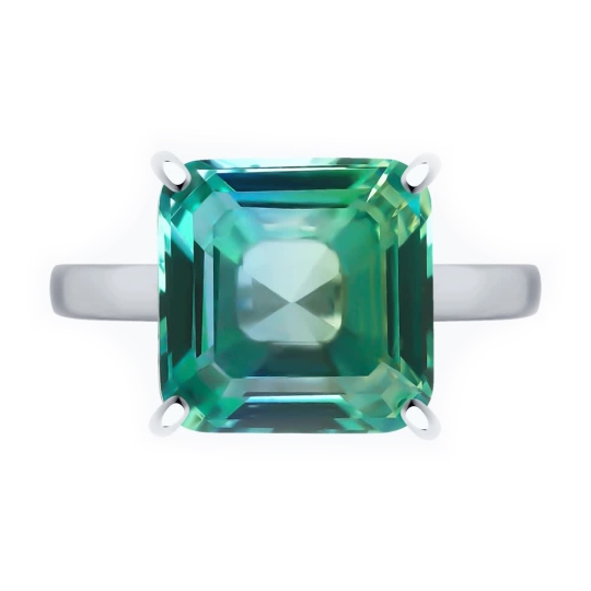 Кольцо из серебра с ситаллом