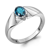 Кольцо из серебра с топазом London