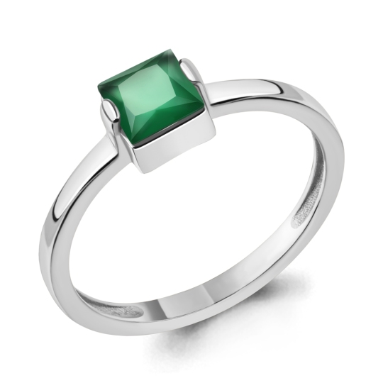 Кольцо из серебра с агатом