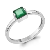 Кольцо из серебра с агатом