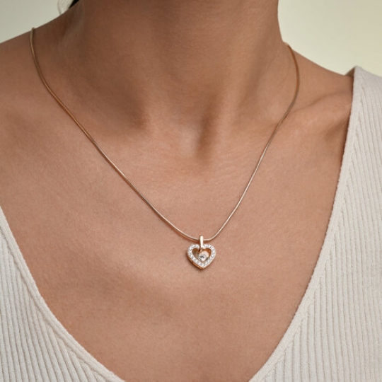 Подвеска из золота с фианитами