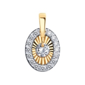 Подвеска из золота с фианитами