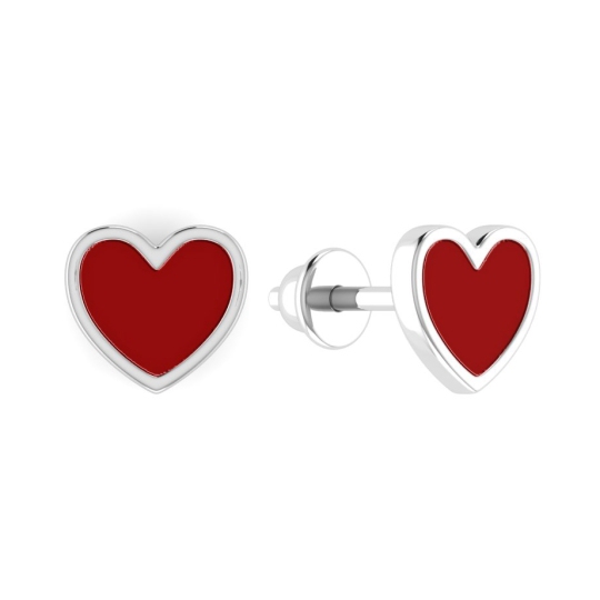 Серьги из серебра с эмалью