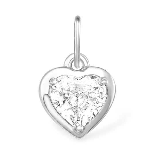 Подвеска из серебра с фианитом