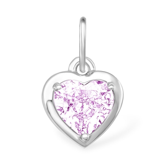 Подвеска из серебра с фианитом