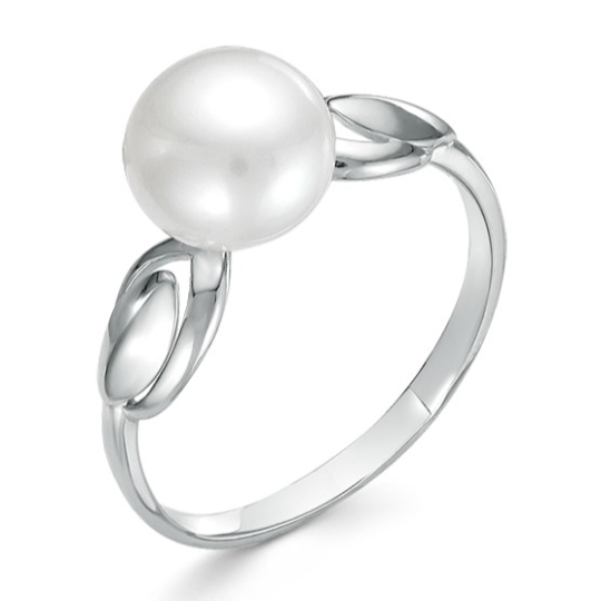 Кольцо из серебра с жемчугом