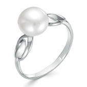 Кольцо из серебра с жемчугом