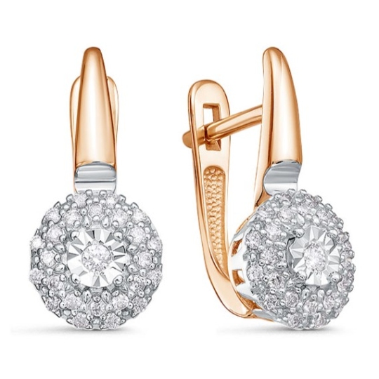 Серьги из золота с бриллиантами