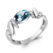 Кольцо из серебра с топазом London