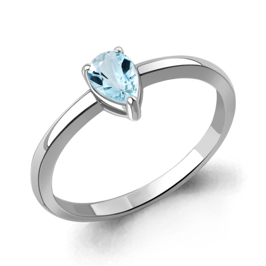 Кольцо из серебра с топазом