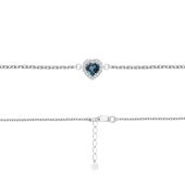 Браслет из серебра с топазом London и фианитами