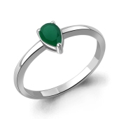 Кольцо из серебра с агатом