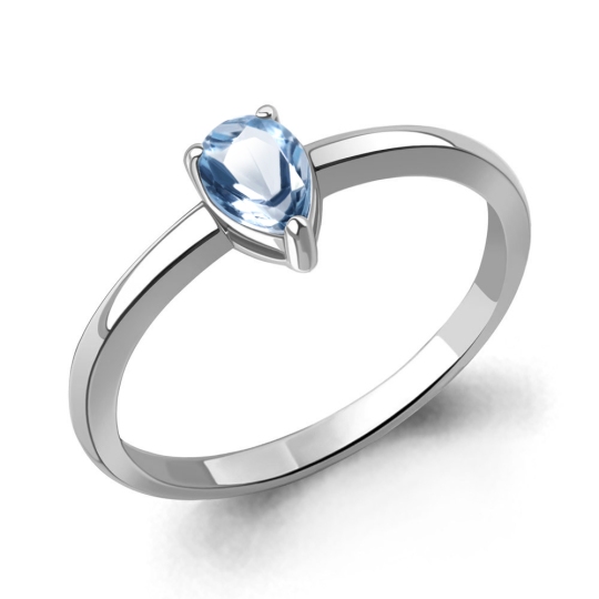 Кольцо из серебра с топазом Swiss