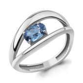 Кольцо из серебра с топазом Swiss