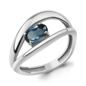 Кольцо из серебра с топазом London
