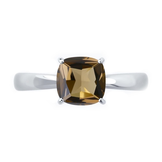 Кольцо из серебра с раухтопазом