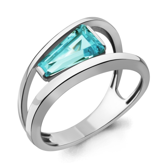 Кольцо из серебра с ювелирным кристаллом