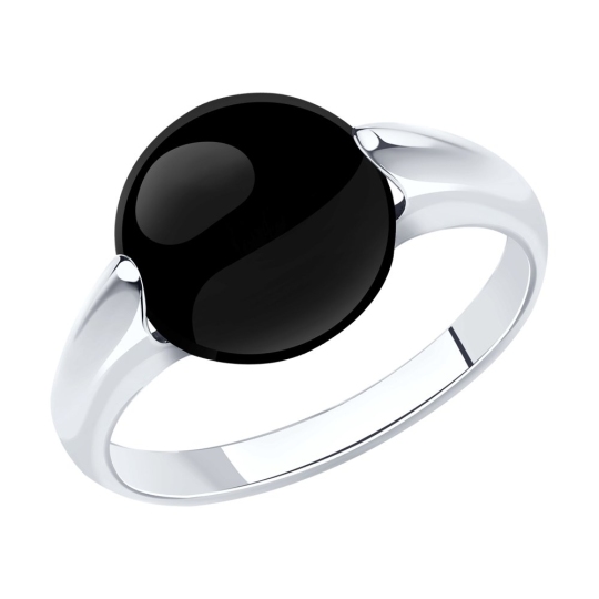 Кольцо из серебра с агатом