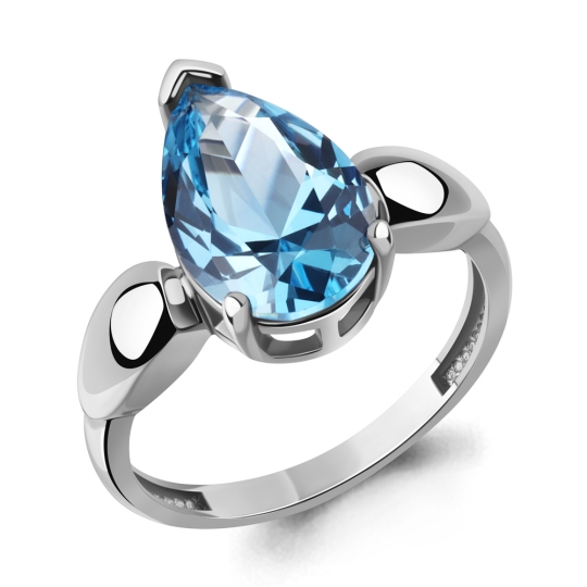 Кольцо из серебра с ювелирным кристаллом