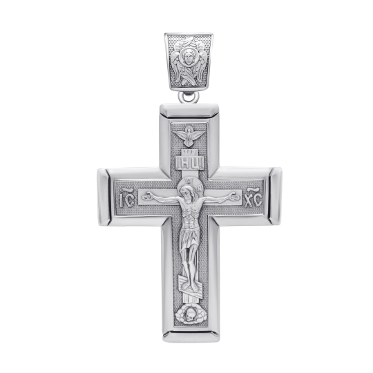 Подвеска-крест из серебра